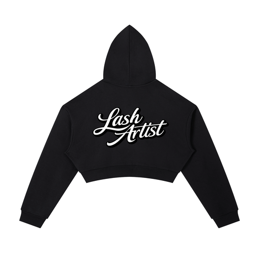 Essential Cropped Zip-Up Hoodie