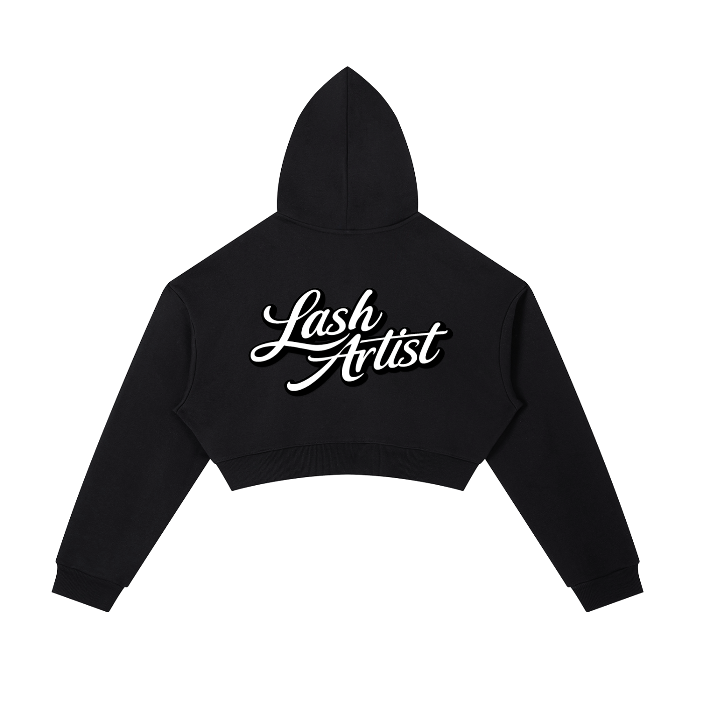 Essential Cropped Zip-Up Hoodie