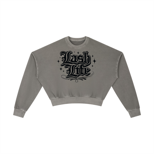 Vintage Washed Cropped Sweatshirt